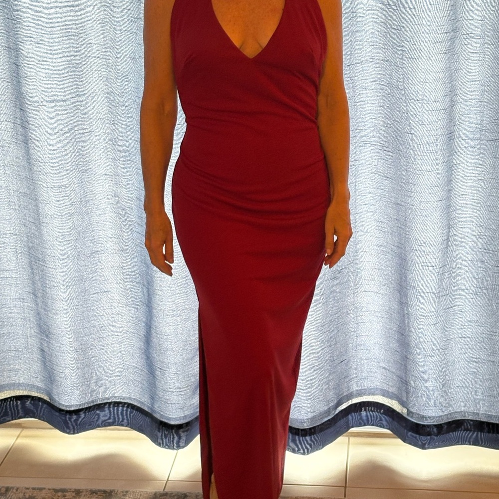Frederick's of Hollywood Deep Red Backless Dress